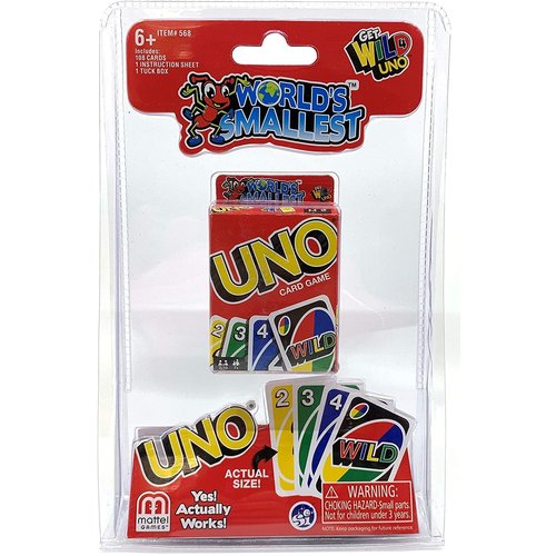 Super Impulse USA WORLD'S SMALLEST UNO CARD GAME Super Impulse USA WORLD'S SMALLEST UNO CARD GAME
