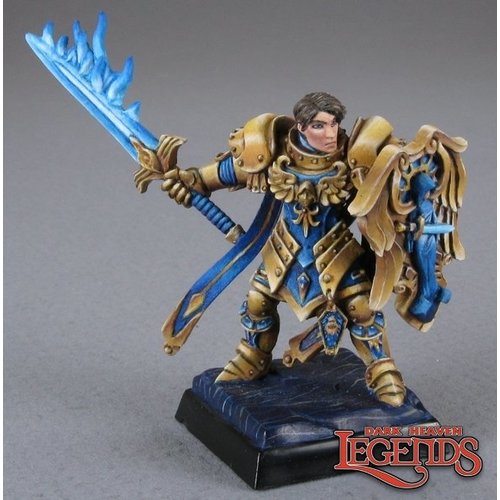 Reaper Miniatures DARK HEAVEN LEGENDS: ALMARAN THE GOLD, PALADIN WITH FLAMING SWORD Reaper Miniatures DARK HEAVEN LEGENDS: ALMARAN THE GOLD, PALADIN WITH FLAMING SWORD