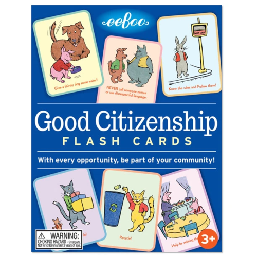 EEBOO FLASH CARDS GOOD CITIZENSHIP EEBOO FLASH CARDS GOOD CITIZENSHIP