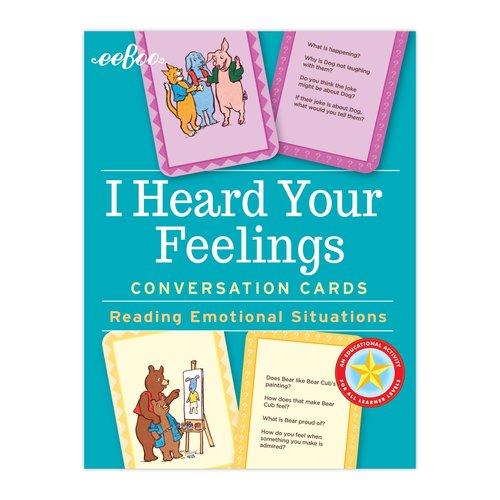 EEBOO FLASH CARDS I HEARD YOUR FEELINGS EEBOO FLASH CARDS I HEARD YOUR FEELINGS