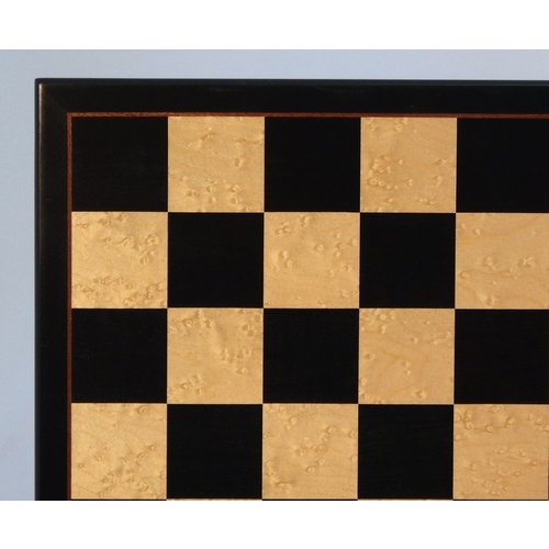 WorldWise Imports CHESS BOARD 17.25" BIRDSEYE MAPLE w/ 2" SQ