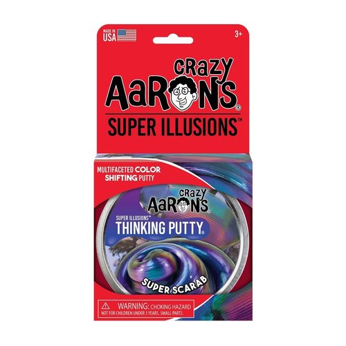 Crazy Aaron's Putty World THINKING PUTTY - SUPER ILLUSIONS - SUPER SCARAB