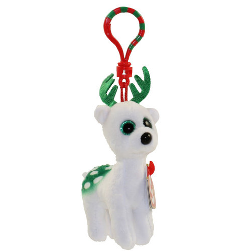 TY INC TY BEANIE REINDEER PEPPERMNT (CLIP/KEYCHAIN) TY INC TY BEANIE REINDEER PEPPERMNT (CLIP/KEYCHAIN)