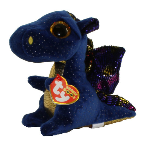 TY INC TY BEANIE BOO SAFFIRE BLUE DRAGON TY INC TY BEANIE BOO SAFFIRE BLUE DRAGON