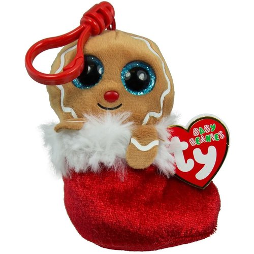 TY INC TY BEANIE BOO GINGERBREAD JINGLY (CLIP) TY INC TY BEANIE BOO GINGERBREAD JINGLY (CLIP)