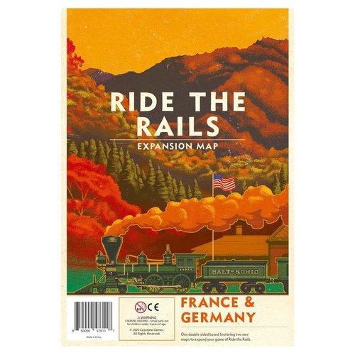 Capstone Games RIDE THE RAILS: FRANCE & GERMANY MAP Capstone Games RIDE THE RAILS: FRANCE & GERMANY MAP