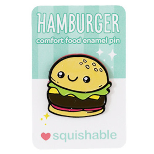 SQUISHABLE PIN: SQUISHABLE - HAMBURGER SQUISHABLE PIN: SQUISHABLE - HAMBURGER