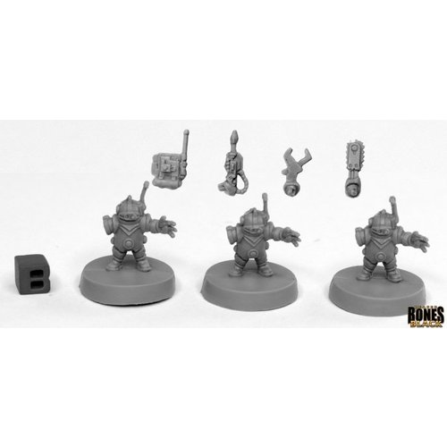 Reaper Miniatures BONES BLACK: TOOLBOTS (3) Reaper Miniatures BONES BLACK: TOOLBOTS (3)