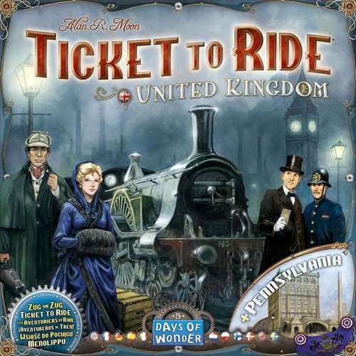 Days of Wonder TICKET TO RIDE: UNITED KINGDOM & PENNSYLVANIA MAP COLLECTION 5 Days of Wonder TICKET TO RIDE: UNITED KINGDOM & PENNSYLVANIA MAP COLLECTION 5