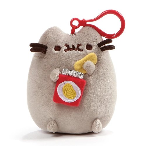 Gund PUSHEEN POTATO CHIPS 5" CLIP/KEYCHAIN Gund PUSHEEN POTATO CHIPS 5" CLIP/KEYCHAIN