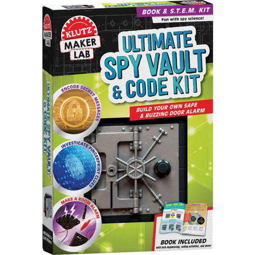 KLUTZ KLUTZ MAKER LAB: ULTIMATE SPY VAULT & CODE KIT KLUTZ KLUTZ MAKER LAB: ULTIMATE SPY VAULT & CODE KIT