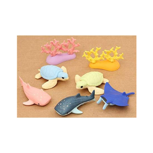 SCHYLLING ERASERS SEA ANIMALS SCHYLLING ERASERS SEA ANIMALS