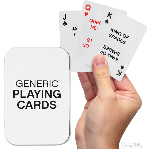 Archie McPhee GENERIC PLAYING CARDS
