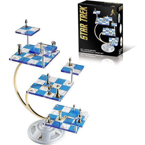 FRANKLIN MINT STAR TREK TRIDIMENSIONAL CHESS SET (50TH ANNIVERSARY) FRANKLIN MINT STAR TREK TRIDIMENSIONAL CHESS SET (50TH ANNIVERSARY)