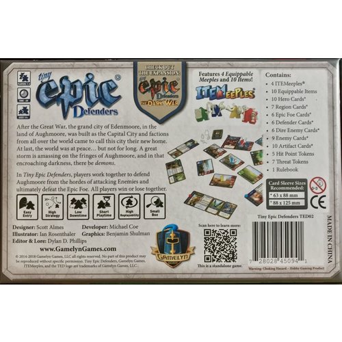 Gamelyn Games TINY EPIC DEFENDERS - 2ND EDITIION
