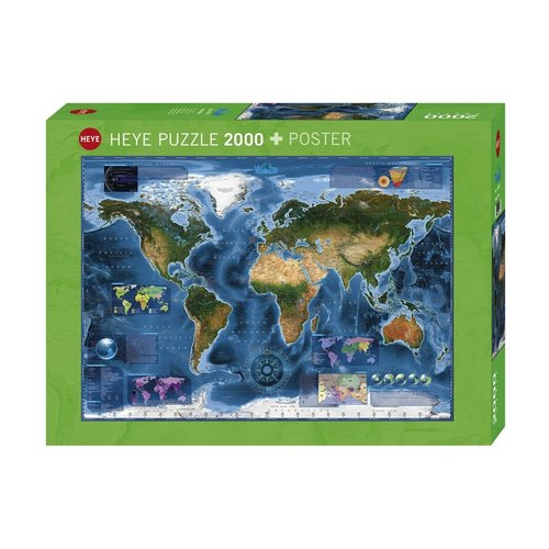 Heye HY2000 SATELLITE WORLD MAP Heye HY2000 SATELLITE WORLD MAP