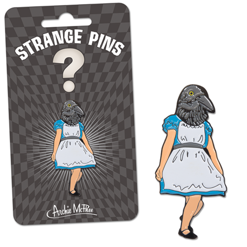 Archie McPhee PIN: CROW GIRL Archie McPhee PIN: CROW GIRL