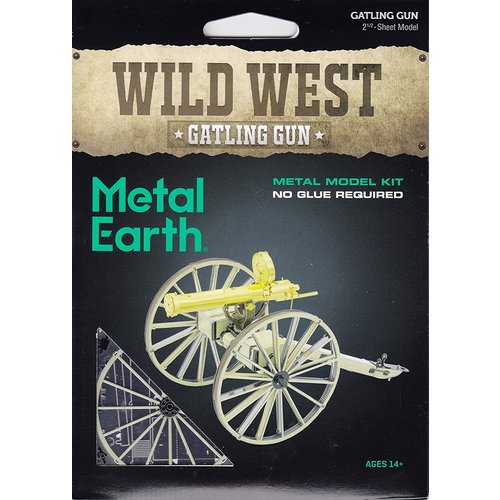 Metal Earth 3D METAL EARTH WILD WEST GATLING GUN Metal Earth 3D METAL EARTH WILD WEST GATLING GUN