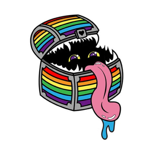 Foam Brain Games PIN - MIMIC LGBTQIA+ PRIDE RAINBOW Foam Brain Games PIN - MIMIC LGBTQIA+ PRIDE RAINBOW