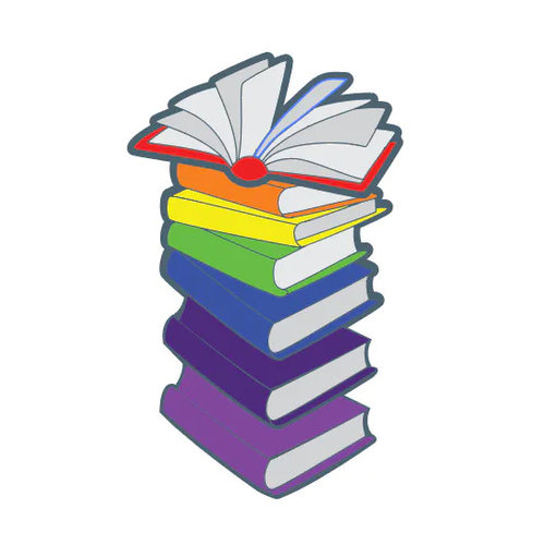Foam Brain Games PIN - BOOKS LGBTQIA+ PRIDE RAINBOW Foam Brain Games PIN - BOOKS LGBTQIA+ PRIDE RAINBOW