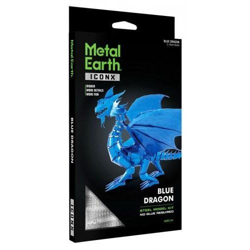 Metal Earth 3D METAL EARTH BLUE DRAGON Metal Earth 3D METAL EARTH BLUE DRAGON