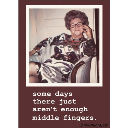 EPHEMERA MAGNET: SOME DAYS MIDDLE FINGER EPHEMERA MAGNET: SOME DAYS MIDDLE FINGER