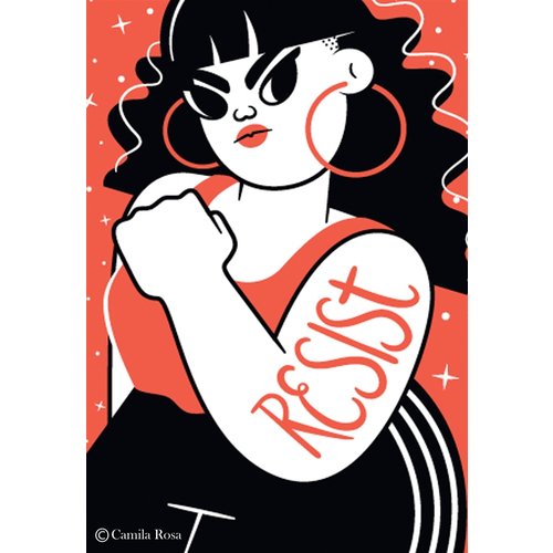 EPHEMERA MAGNET: RESIST (BLK/RD) EPHEMERA MAGNET: RESIST (BLK/RD)