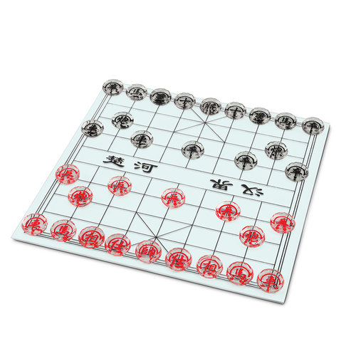 WOOD EXPRESSIONS CHINESE CHESS (XIANGQI) GLASS WOOD EXPRESSIONS CHINESE CHESS (XIANGQI) GLASS