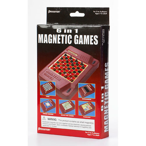 Pressman TRAVEL 6 IN 1 MAGNETIC GAME SET Pressman TRAVEL 6 IN 1 MAGNETIC GAME SET