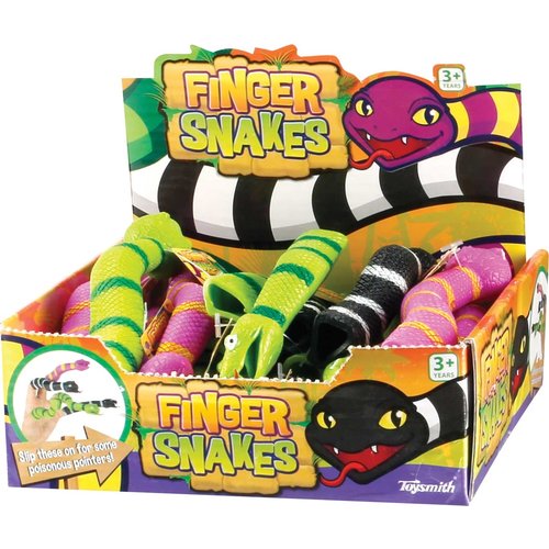 TOYSMITH GROUP BIN-FINGER SNAKES TOYSMITH GROUP BIN-FINGER SNAKES