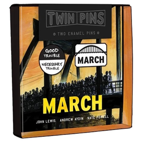 HACHETTE/CHRONICLE/MUDPUPPY PIN SET: MARCH HACHETTE/CHRONICLE/MUDPUPPY PIN SET: MARCH