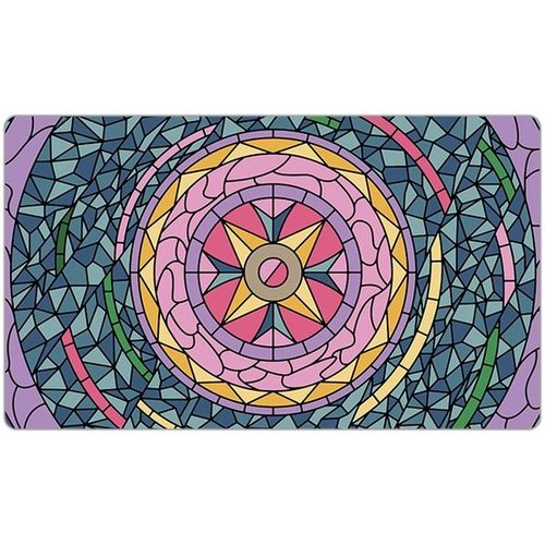 INKED GAMING PLAYMAT: STAINED GLASS - PINK INKED GAMING PLAYMAT: STAINED GLASS - PINK
