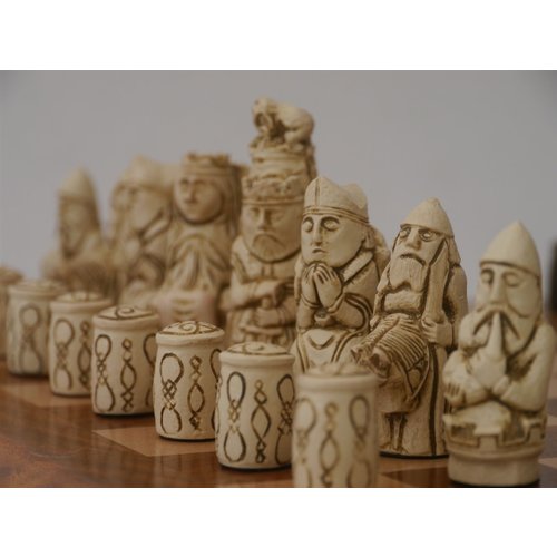 Worldwise Imports CHESSMEN 3.75" MEDIEVAL GERMAN MARBLE & RESIN Worldwise Imports CHESSMEN 3.75" MEDIEVAL GERMAN MARBLE & RESIN
