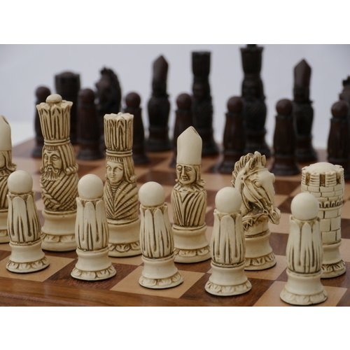 Worldwise Imports CHESSMEN 4" VICTORIAN MARBLE & RESIN Worldwise Imports CHESSMEN 4" VICTORIAN MARBLE & RESIN