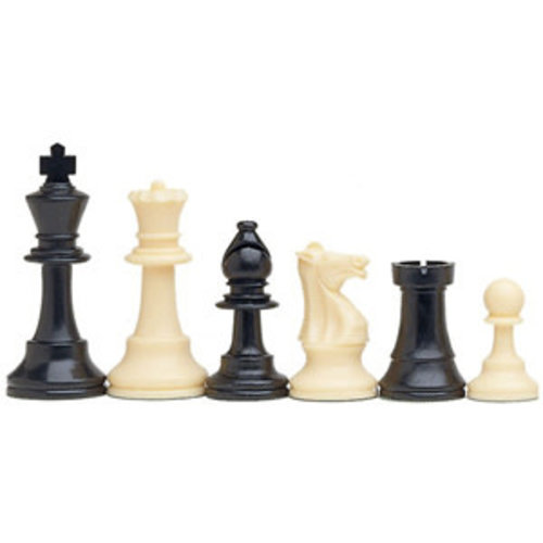 WOOD EXPRESSIONS CHESSMEN 3.75" BASIC CLUB SET PLASTIC w/ 2Q WOOD EXPRESSIONS CHESSMEN 3.75" BASIC CLUB SET PLASTIC w/ 2Q