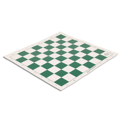 WOOD EXPRESSIONS CHESS BOARD GREEN VINYL 2.25" WOOD EXPRESSIONS CHESS BOARD GREEN VINYL 2.25"
