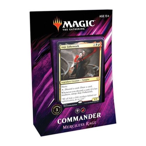 Wizards of the Coast MTG: 2019 - MERCILESS RAGE - COMMANDER DECK Wizards of the Coast MTG: 2019 - MERCILESS RAGE - COMMANDER DECK