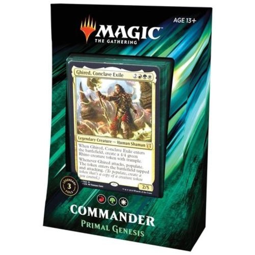 Wizards of the Coast MTG: 2019 - PRIMAL GENESIS - COMMANDER DECK Wizards of the Coast MTG: 2019 - PRIMAL GENESIS - COMMANDER DECK