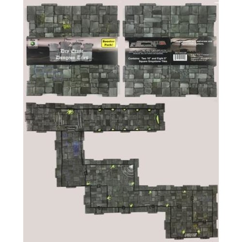 Role 4 Initiative DRY ERASE DUNGEON TILES: BOOSTER PACK - GRAYSTONE