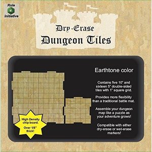 Role 4 Initiative DRY ERASE DUNGEON TILES: EARTHTONE COMBO PACK