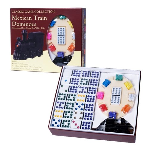 John Hansen Company DOMINOES DOUBLE 12  MEXICAN TRAIN