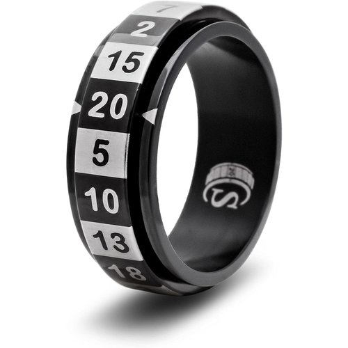 Critsuccess LLC D20 DICE RING, BLACK Critsuccess LLC D20 DICE RING, BLACK