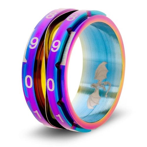 Critsuccess LLC CLICKING LIFE COUNTER RING, RAINBOW Critsuccess LLC CLICKING LIFE COUNTER RING, RAINBOW