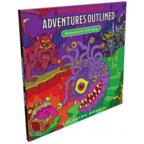 Wizards of the Coast D&D: ADVENTURES OUTLINED COLORING BOOK Wizards of the Coast D&D: ADVENTURES OUTLINED COLORING BOOK