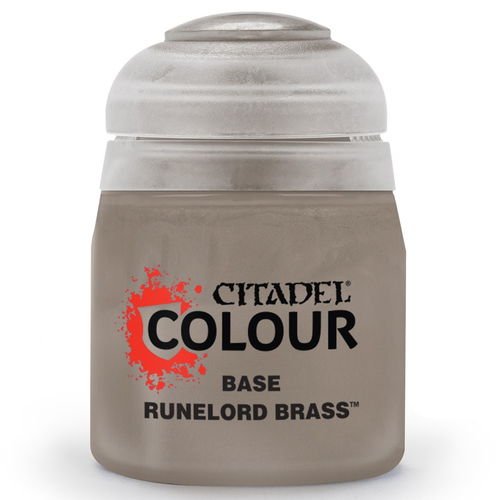 Games Workshop CITADEL PAINT (BASE): RUNELORD BRASS Games Workshop CITADEL PAINT (BASE): RUNELORD BRASS