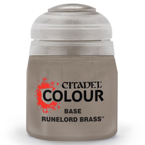 Games Workshop CITADEL PAINT (BASE): RUNELORD BRASS