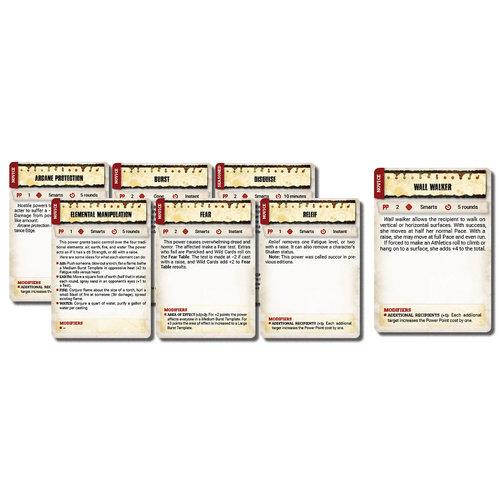 Pinnacle Entertainment Group SAVAGE WORLDS: POWER CARDS Pinnacle Entertainment Group SAVAGE WORLDS: POWER CARDS