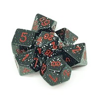 DICE SET 7 SPECKLED SPACE