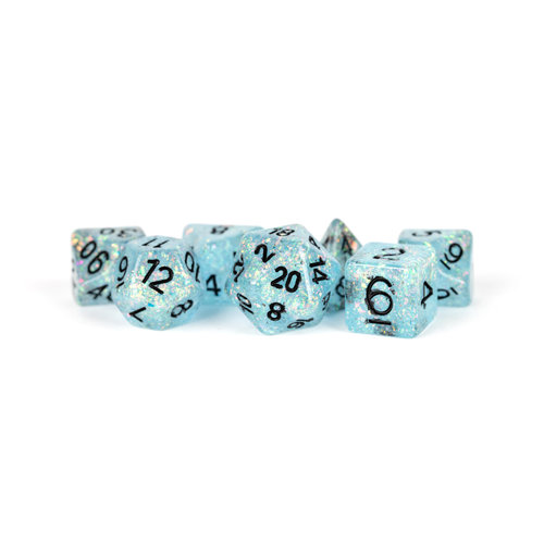 Metallic Dice Company DICE SET 7 FLASH: BLUE Metallic Dice Company DICE SET 7 FLASH: BLUE