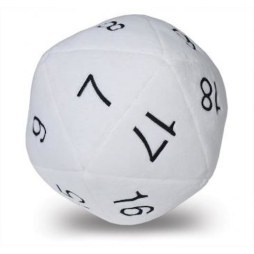 Ultra Pro International PLUSH: JUMBO D20 - WHITE Ultra Pro International PLUSH: JUMBO D20 - WHITE